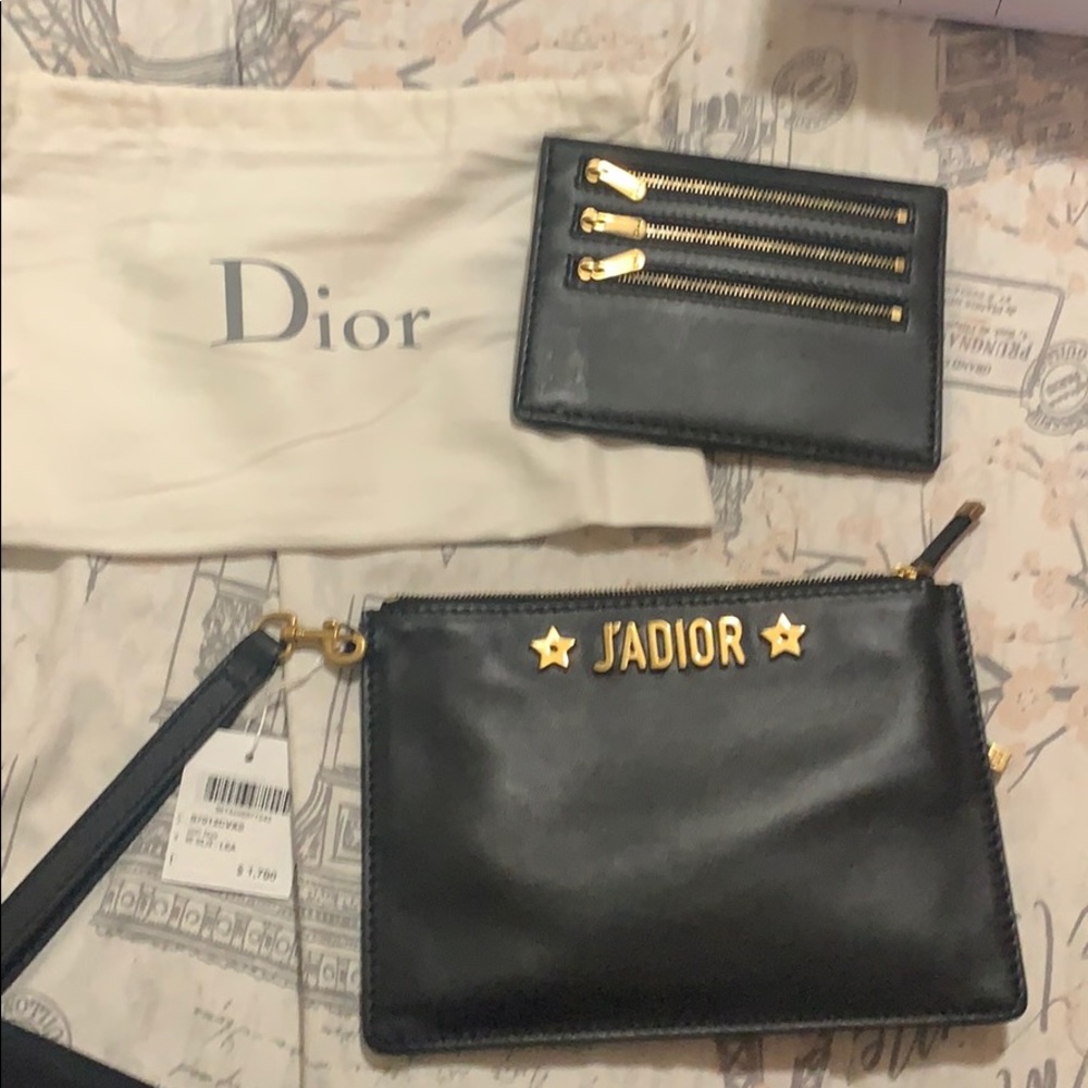 Brand new Dior calfskin pouch